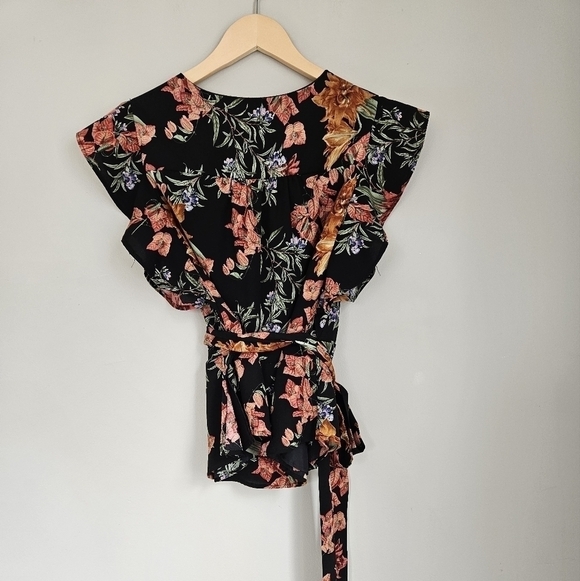 women's DEX wrap blouse size small - Picture 4 of 10